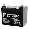 Mighty Max Battery ML35-12 - 12V 35AH Hoveround ALL MODELS Replacement Battery ML35-12543